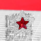One Nation Under Sparkle - Red ~ Paparazzi Ring - Glitzygals5dollarbling Paparazzi Boutique 