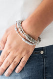 Paparazzi Tribal Spunk - Silver Bracelet - Glitzygals5dollarbling Paparazzi Boutique 