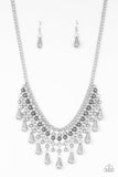 Paparazzi Don't Forget To BOSS! Silver Necklace - Glitzygals5dollarbling Paparazzi Boutique 