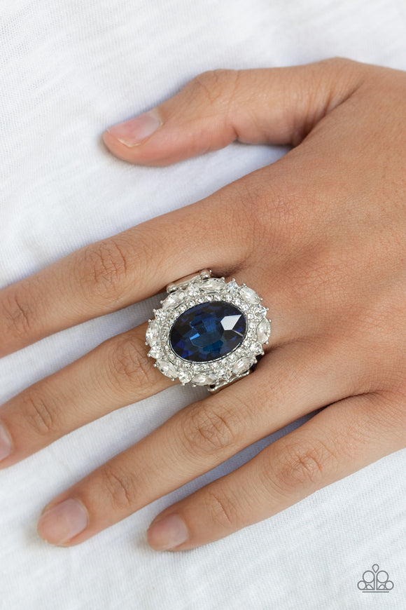 Paparazzi Show Glam - Blue Ring - Glitzygals5dollarbling Paparazzi Boutique 