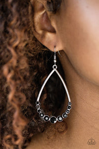 Paparazzi Dipped In Diamonds - Black Earrings - Glitzygals5dollarbling Paparazzi Boutique 