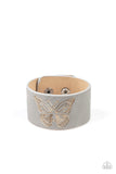 Paparazzi Flirty Flutter - Silver Bracelet - Glitzygals5dollarbling Paparazzi Boutique 