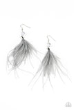 Feathered Flamboyance - Silver - Glitzygals5dollarbling Paparazzi Boutique 