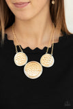 Gladiator Glam - Gold Necklace - Glitzygals5dollarbling Paparazzi Boutique 
