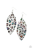 Once a CHEETAH, Always a CHEETAH Multi Earrings - Glitzygals5dollarbling Paparazzi Boutique 
