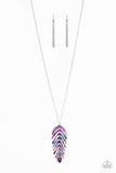 She QUILL Be Loved - Purple Necklace - Glitzygals5dollarbling Paparazzi Boutique 