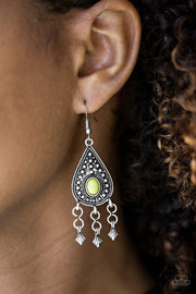 Paparazzi Sahara Song Green EXCLUSIVE Earrings - Glitzygals5dollarbling Paparazzi Boutique 