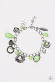 Summer Adventure Green "Party Pack" EXCLUSIVE Charm Bracelet Vintage - Glitzygals5dollarbling Paparazzi Boutique 