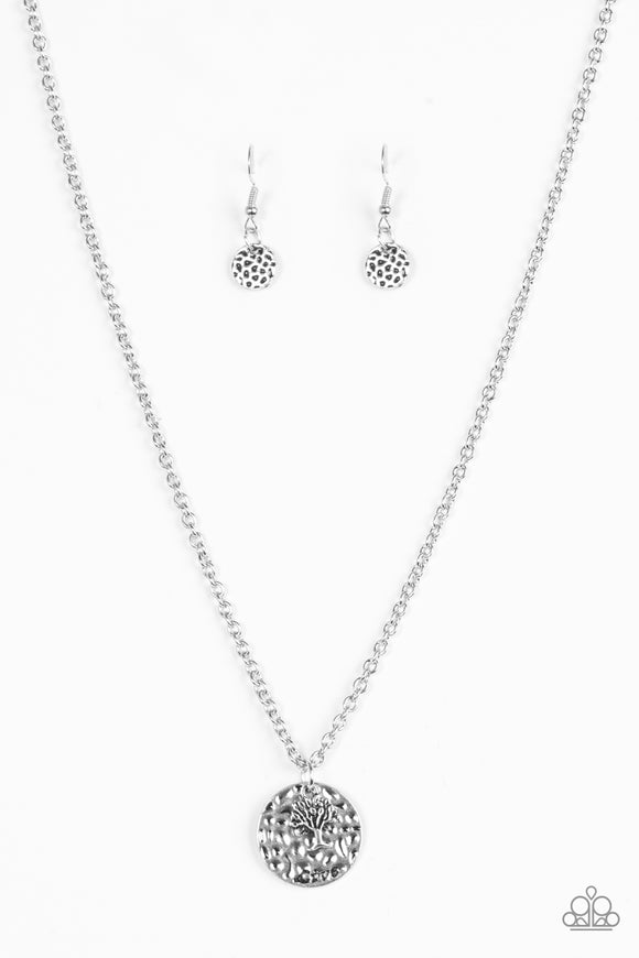 Live TREELY - Silver Necklace - Glitzygals5dollarbling Paparazzi Boutique 