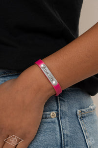 Paparazzi Bracelet ~ Love Life - Pink - Glitzygals5dollarbling Paparazzi Boutique 