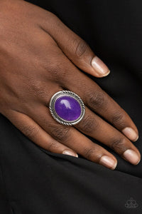 Stone Terrarium - Purple ~ Paparazzi Ring - Glitzygals5dollarbling Paparazzi Boutique 