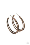 Rustic Curves - Copper ~ Paparazzi Earrings - Glitzygals5dollarbling Paparazzi Boutique 