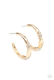 Paparazzi Earrings ~ Subliminal Shimmer - Gold - Glitzygals5dollarbling Paparazzi Boutique 