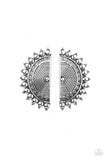 Fiercely Fanned Out - Silver ~ Paparazzi Earrings - Glitzygals5dollarbling Paparazzi Boutique 