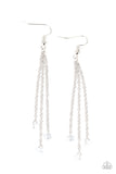 Divine Droplets - White ~ Paparazzi Earrings - Glitzygals5dollarbling Paparazzi Boutique 