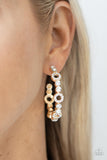Swoon-Worthy Sparkle - Gold ~ Paparazzi Earrings - Glitzygals5dollarbling Paparazzi Boutique 