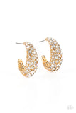 Glamorously Glimmering - Gold ~ Paparazzi Earrings - Glitzygals5dollarbling Paparazzi Boutique 