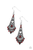 Paparazzi Earrings ~ Casablanca Charisma - Red - Glitzygals5dollarbling Paparazzi Boutique 