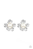 Apple Blossom Pearls - White ~ Paparazzi Earrings - Glitzygals5dollarbling Paparazzi Boutique 