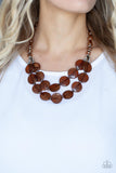 Beach Day Demure - Brown ~ Paparazzi Necklace - Glitzygals5dollarbling Paparazzi Boutique 