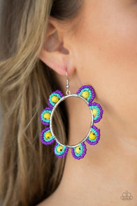 Paparazzi Earrings ~ Groovy Gardens - Yellow - Glitzygals5dollarbling Paparazzi Boutique 
