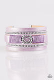 It Takes Heart Purple Urban Bracelet - Glitzygals5dollarbling Paparazzi Boutique 