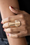 Urban Labyrinth - Gold ~ Paparazzi Ring - Glitzygals5dollarbling Paparazzi Boutique 
