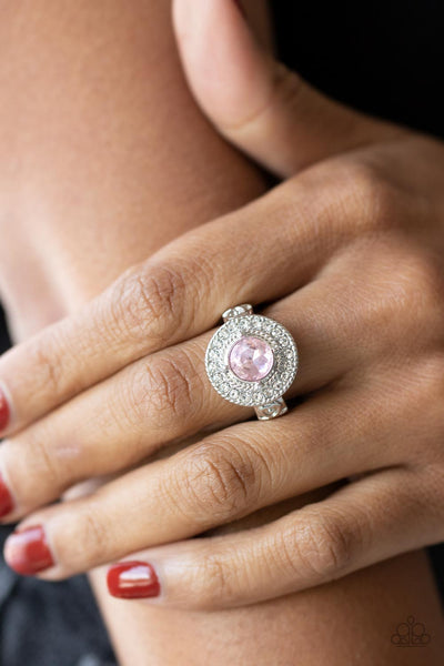Targeted Timelessness - Pink ~ Paparazzi Ring - Glitzygals5dollarbling Paparazzi Boutique 