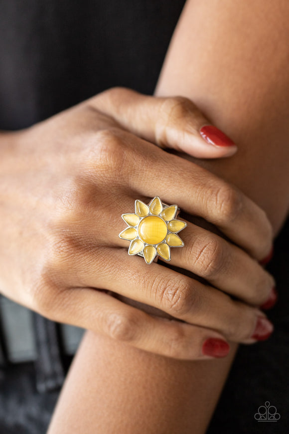Blossoming Sunbeams - Yellow ~ Paparazzi Ring - Glitzygals5dollarbling Paparazzi Boutique 