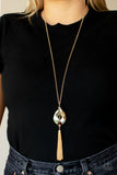 Paparazzi Necklace ~ Interstellar Solstice - Gold - Glitzygals5dollarbling Paparazzi Boutique 