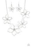 Flower Garden Fashionista - Silver - Glitzygals5dollarbling Paparazzi Boutique 