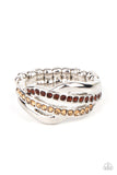 Daintily Dreamy - Brown ~ Paparazzi Ring - Glitzygals5dollarbling Paparazzi Boutique 