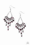 Commanding Candescence - Purple ~ Paparazzi Earrings - Glitzygals5dollarbling Paparazzi Boutique 