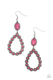 Farmhouse Fashion Show - Pink ~ Paparazzi Earrings - Glitzygals5dollarbling Paparazzi Boutique 