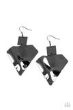 Deceivingly Deco - Black ~ Paparazzi Earrings - Glitzygals5dollarbling Paparazzi Boutique 