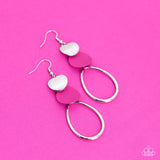 Retro Reception - Pink ~ Paparazzi Earrings - Glitzygals5dollarbling Paparazzi Boutique 