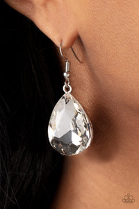 My Castle is Your Castle - White ~ Paparazzi Earrings - Glitzygals5dollarbling Paparazzi Boutique 