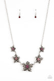 Paparazzi Necklace ~ Wallflower Wonderland - Pink - Glitzygals5dollarbling Paparazzi Boutique 