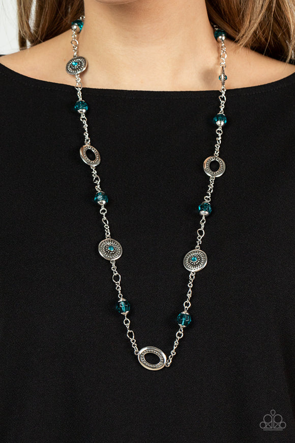 Glammed Up Goals - Blue ~ Paparazzi Necklace - Glitzygals5dollarbling Paparazzi Boutique 