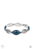 Garden Rendezvous - Blue Fashion Fix Exclusive Bracelet October 2021 - Glitzygals5dollarbling Paparazzi Boutique 
