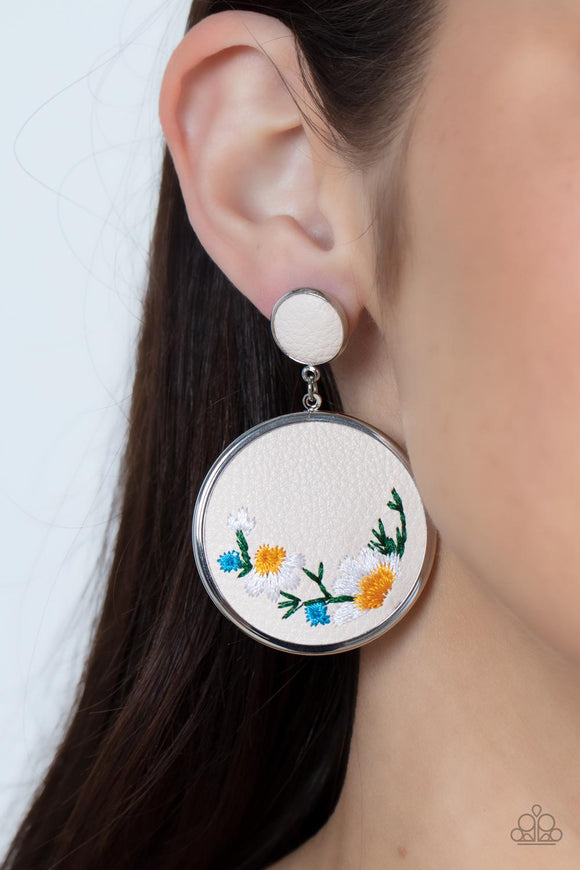 Embroidered Gardens - Multi ~ Paparazzi Earrings - Glitzygals5dollarbling Paparazzi Boutique 