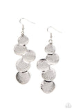 Token Gesture - Silver ~ Paparazzi Earrings - Glitzygals5dollarbling Paparazzi Boutique 