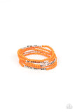 Tulum Trek - Orange ~ Paparazzi Bracelet - Glitzygals5dollarbling Paparazzi Boutique 