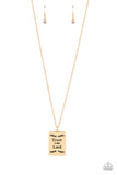 All About Trust - Gold ~ Paparazzi Necklace - Glitzygals5dollarbling Paparazzi Boutique 