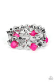 Paparazzi Bracelet ~ A Perfect TENACIOUS - Pink - Glitzygals5dollarbling Paparazzi Boutique 