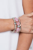 Paparazzi Bracelet ~ Marina Magic - Pink - Glitzygals5dollarbling Paparazzi Boutique 