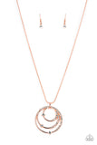 Ecliptic Elegance - Copper ~ Paparazzi Necklace - Glitzygals5dollarbling Paparazzi Boutique 