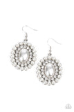 Dolled Up Dazzle - White ~ Paparazzi Earrings - Glitzygals5dollarbling Paparazzi Boutique 