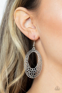 The HOLE Nine Yards - Silver ~ Paparazzi Earrings - Glitzygals5dollarbling Paparazzi Boutique 