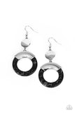 ENTRADA at Your Own Risk - Black ~ Paparazzi Earrings - Glitzygals5dollarbling Paparazzi Boutique 